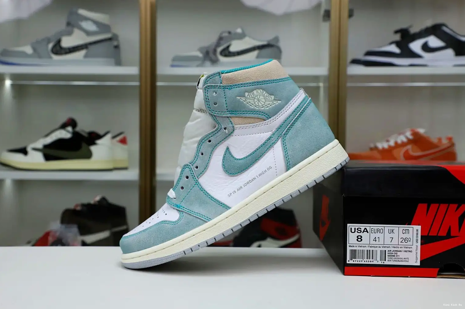 HIGH GREEN' OG AIR 1 JORDAN 'TURBO Kimikick RETRO 0417